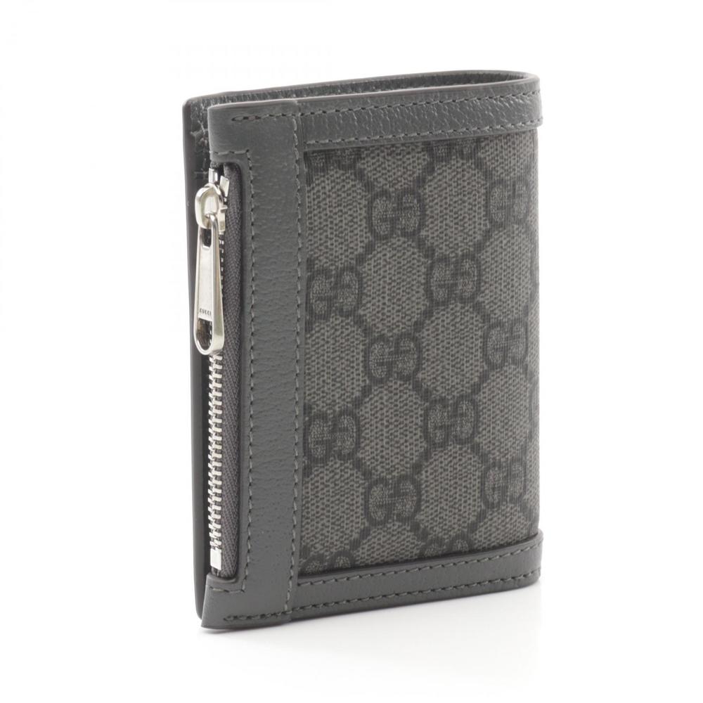 GUCCI Ophidia GG Supreme Long Wallet Bifold Grey - Picture 2 of 5